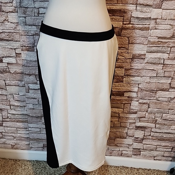 Express Dresses & Skirts - Express Black & White Pancil Cotton Skirt